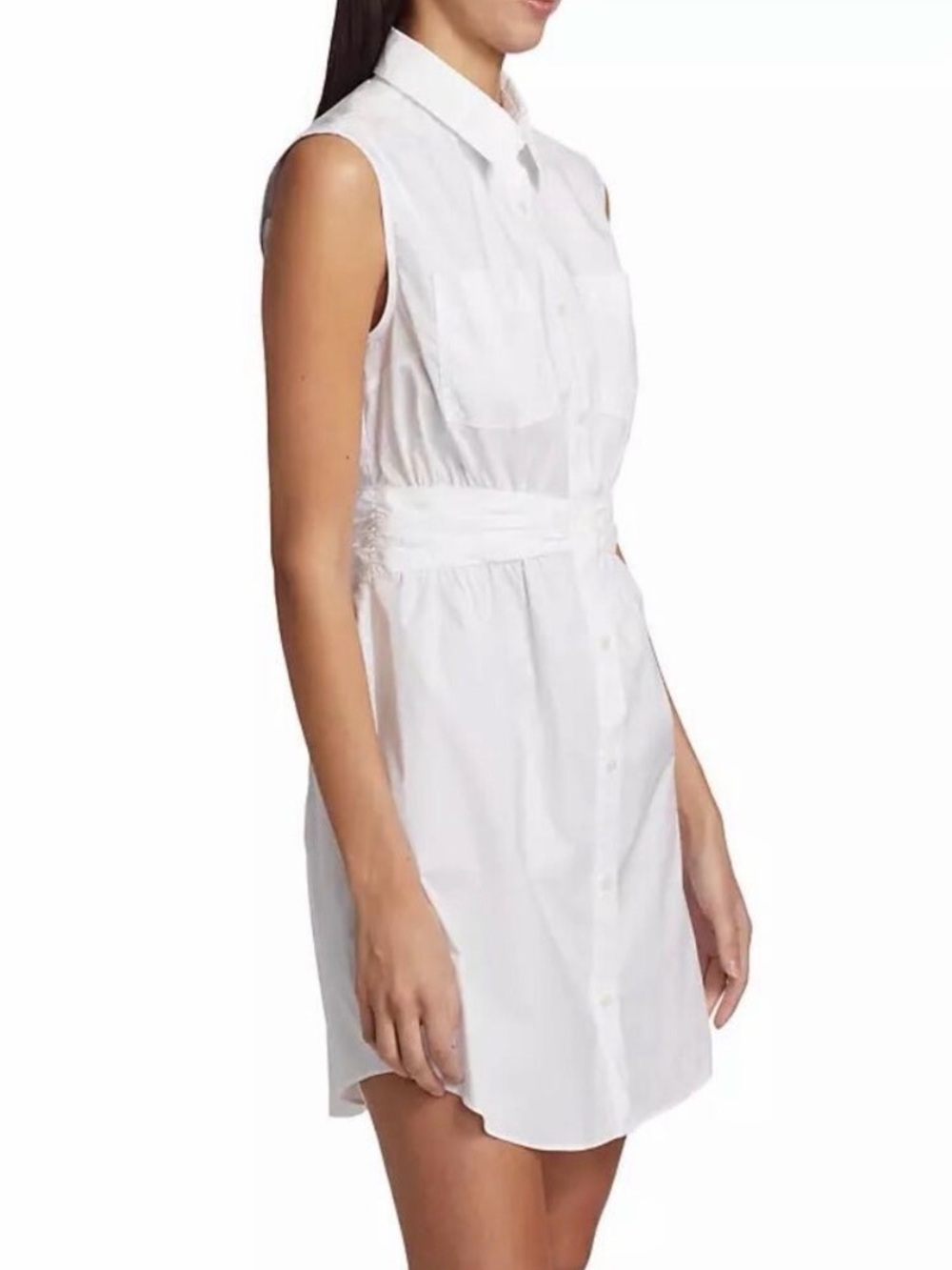 10 Crosby Derek Lam Cora White Shirtdress SIZE 6
